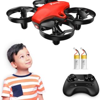 Potensic Upgraded A20 Mini Drone Easy to Fly Drone for Kids and Beginners, RC Helicopter Quadcopter with Auto Hovering, Headless Mode, Remote Control and Extra Batteries - Green